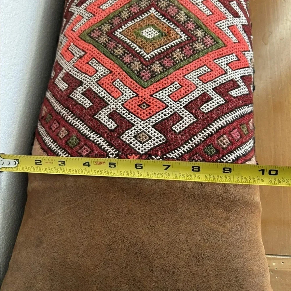 Handmade Moroccan Berber‎ Pillow With Suede By Berberology